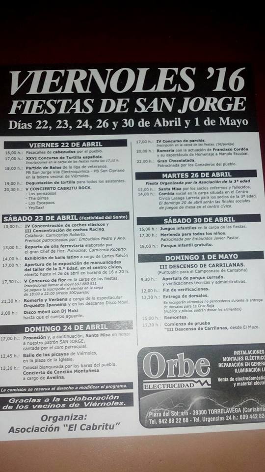 Fiestas De San Jorge En Viernoles Miplanhoy Qu Hacer Hoy En