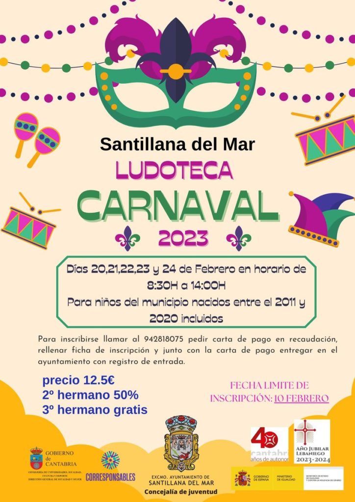 Ludoteca De Carnaval Santillana Del Mar Miplanhoy Qu Hacer