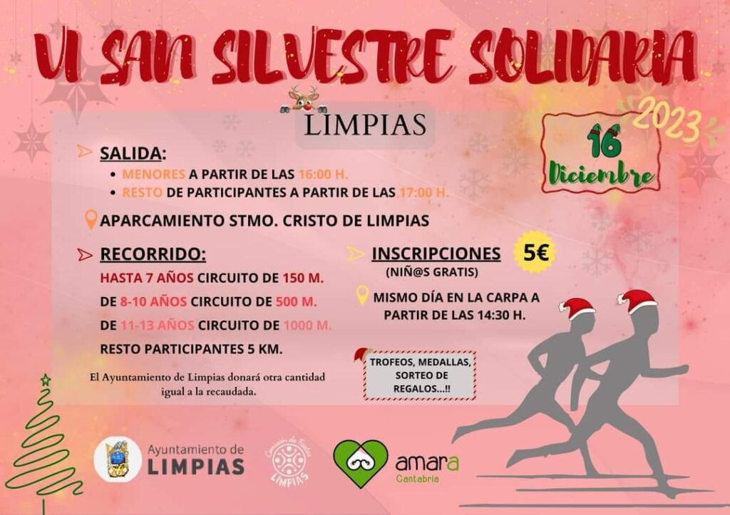 VI San Silvestre Solidaria 2023 Miplanhoy qué hacer hoy en Cantabria