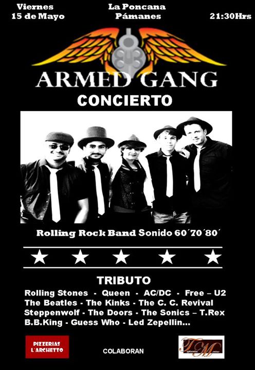 Concierto de Armed Gang en la Poncana en Pámanes