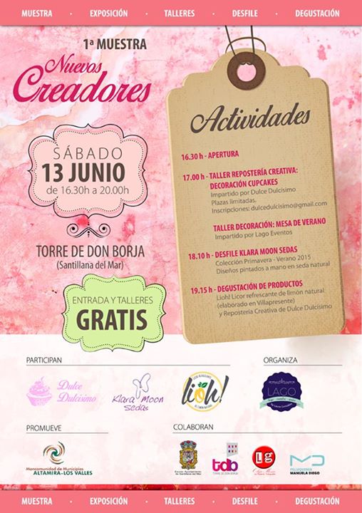 Talleres gratuitos nuevos creadores en Santillana del Mar