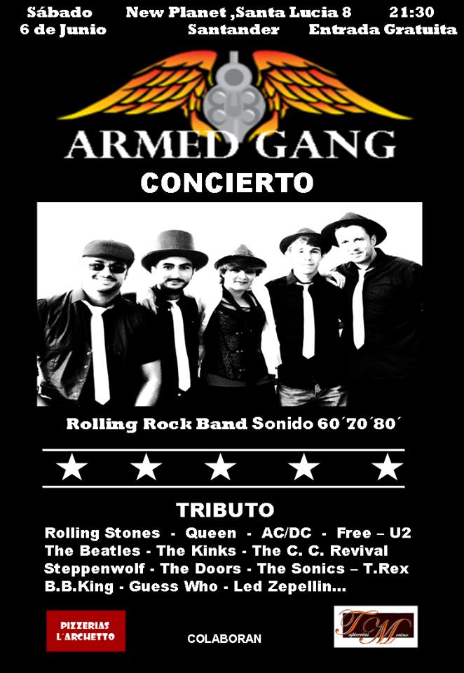 Concierto de Armed Gang en el New Planet en Santander