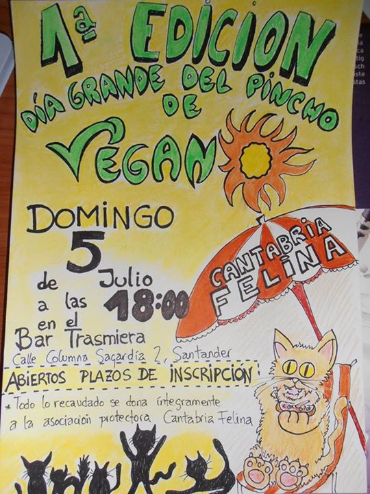 Dia del Pincho de Vegano en el Bar Trasmiera de Santander