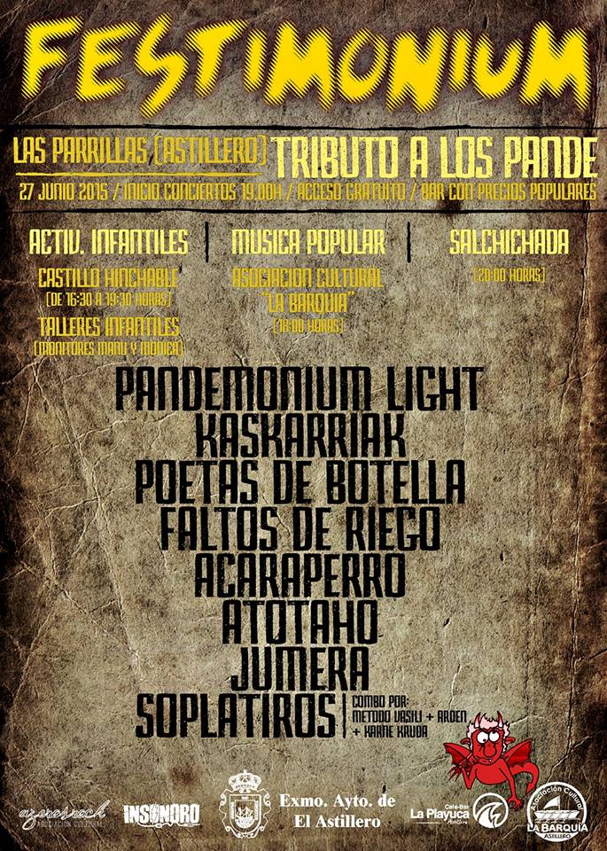 Festimonium,festival y actividades infantiles en Astillero