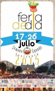 Cartel Feria de día Santander 2015