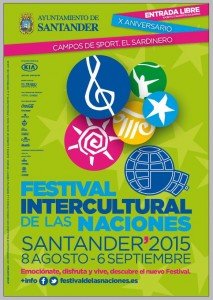 Festival intercultural, Feria de las Naciones Santander 2015