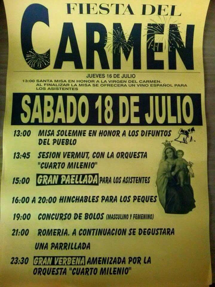 Fiestas del Carmen 2015 en Resconorio