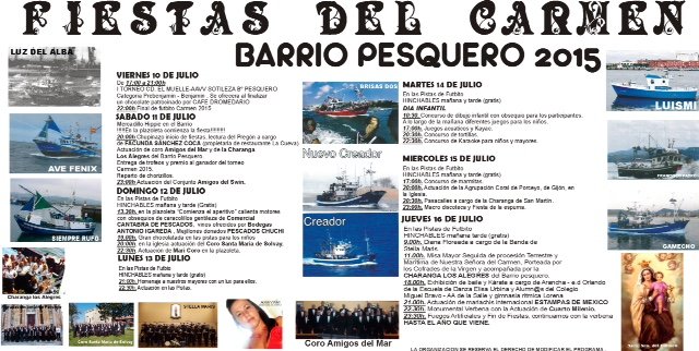 Fiestas del Carmen 2015 en el Barrio Pesquero