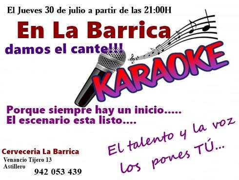 Noche de Karaoke en La Barrica de Astillero