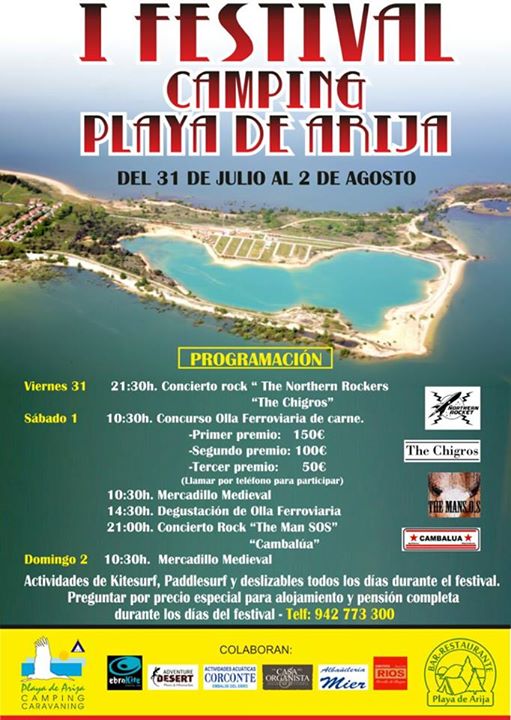 festival camping playa de Arija y mercado medieval