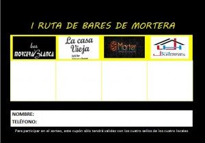 tarjeta ruta bares nortera