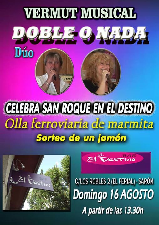 Concierto de Doble o Nada y Olla Ferroviaria en Sarón