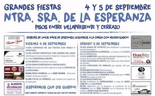 Fiestas de Nuestra Señora de la Esperanza 2015 en Villapresente
