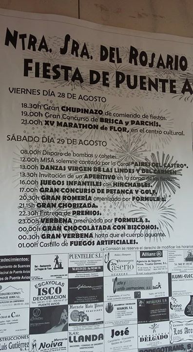 Fiestas de Nuestra señora del Rosario en Puente Avios