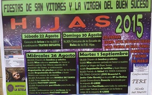 Fiestas en Hijas 2015