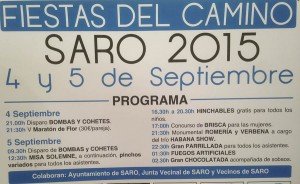 Fiestas del Camino – Saro 2015