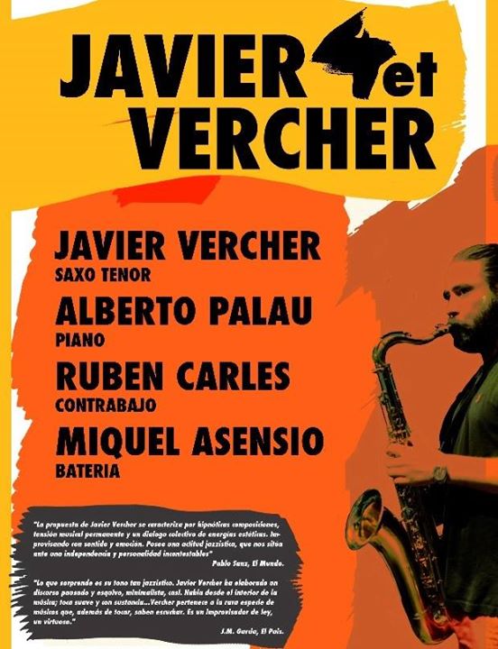 Concierto de Javier Vercher Quartet en el Rvbicón en Santander