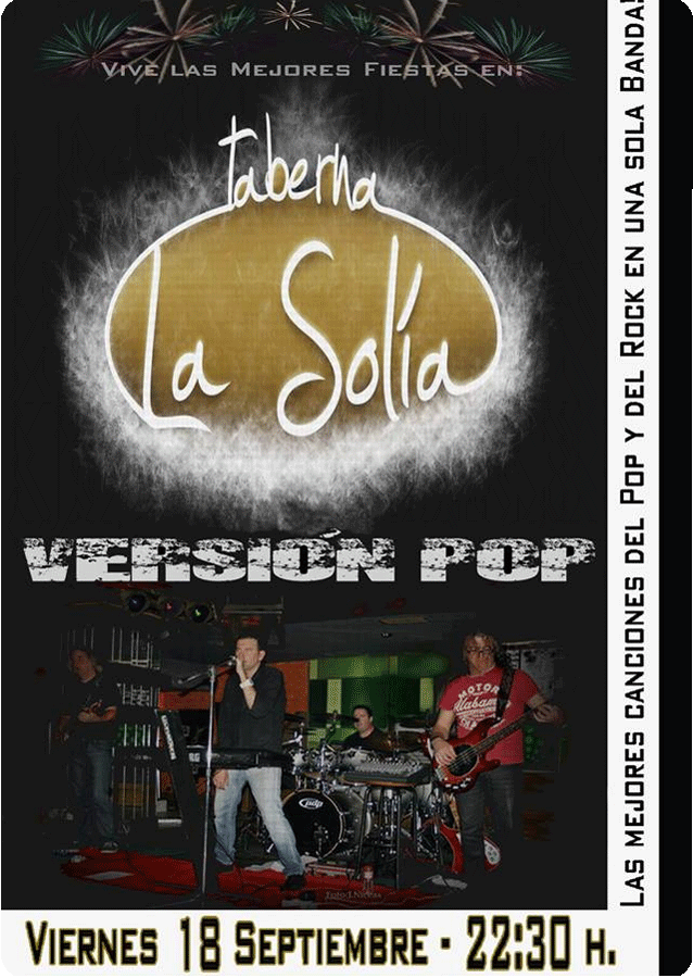 Concierto de Versión Pop en La Solía en Liaño