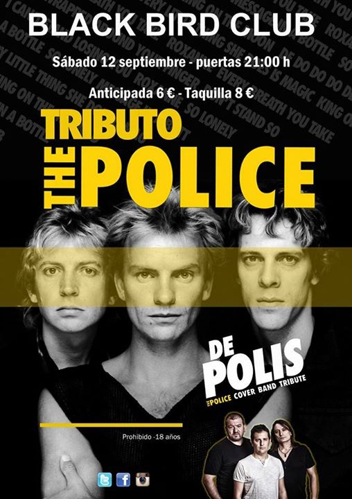 Concierto tributo a The Police en el Black Bird en Santander