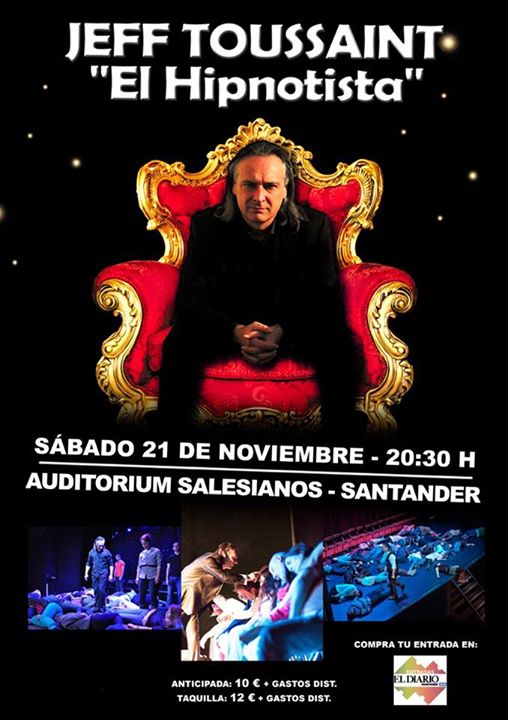 El Hipnotista Jeff Toussain en los Salesianos de Santander
