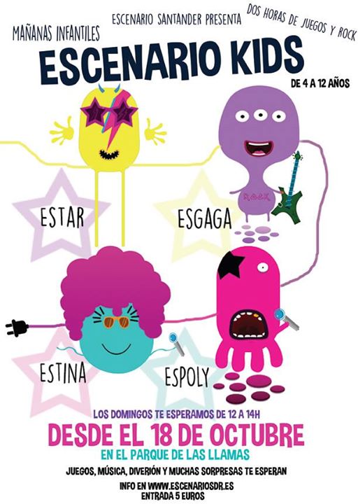 Escenario Kids, Juegos y Rock en Santander