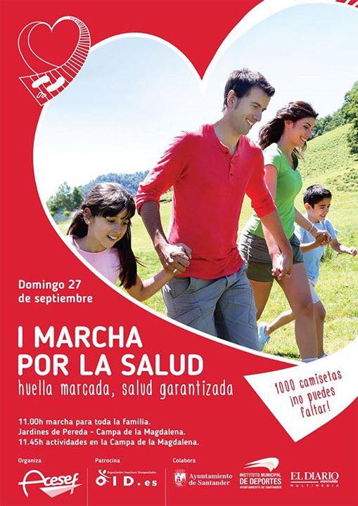 Marcha por la Salud en La Magdalena en Santander