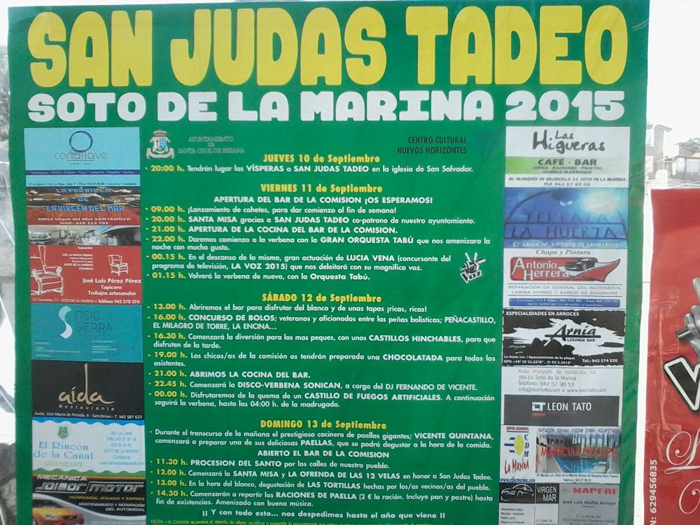 Fiestas de San Judas Tadeo 2015 en Soto de la Marina