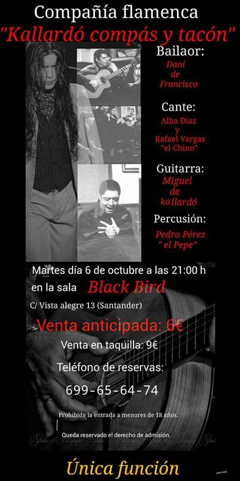 Compañía Flamenca en el Black Bird de Santander