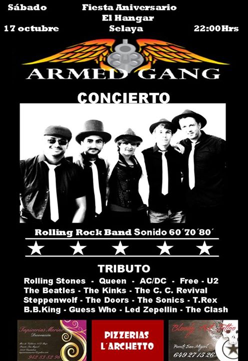 Concierto de Armed Gang en El Hangar en Selaya
