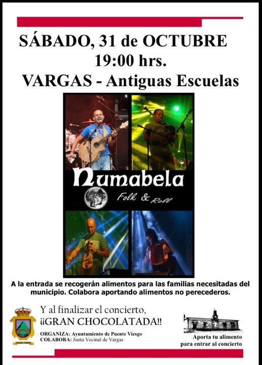 Concierto de Numabela y chocolatada en Vargas