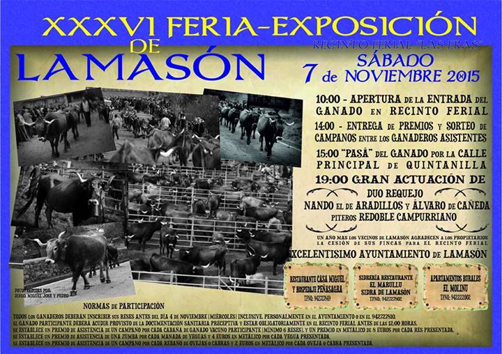 Feria y exposición de ganado en Lamasón