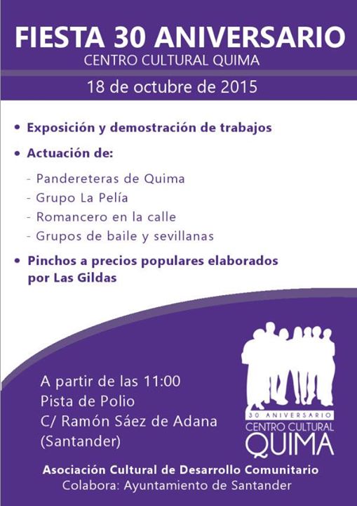 Fiesta aniversario de Quima en Santander
