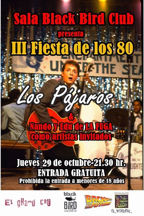 Fiesta de los 80 en el Black Bird en Santander