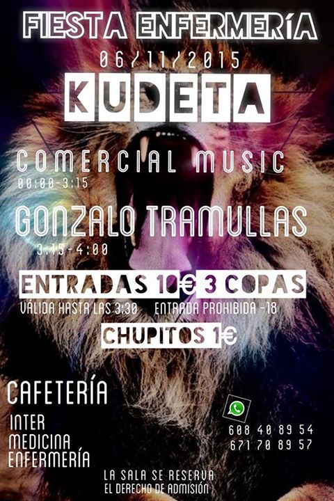 Fiesta universitaria de Enfermería en el Kudeta en Santander