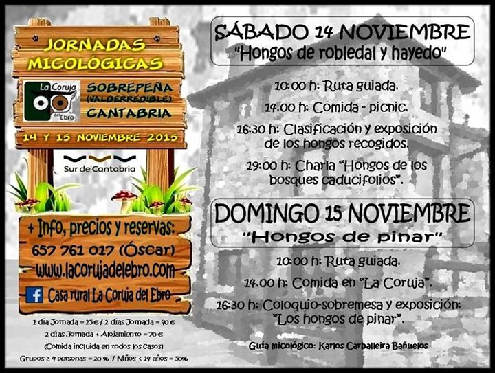 Jornadas micológicas en Sobrepeña