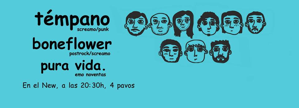 Concierto de Témpano ,Pura Vida y Boneflower en el New en Santander