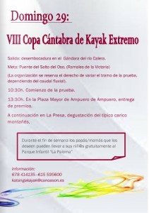 VIII Copa Cántabra de Kayak Extremo programa