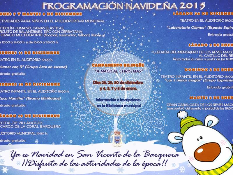 Actividades de Navidad 2015 en San Vicente de la Barquera