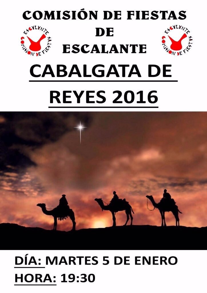Cabalgata de Reyes en Escalante 2016