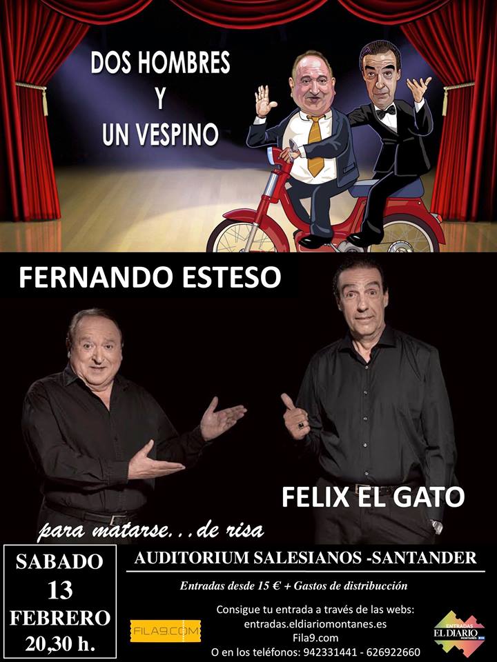 Esteso y Felix el Gato en los Salesianos de Santander