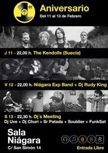 Concierto de Kendolls y Aniversario del Niágara en Santander