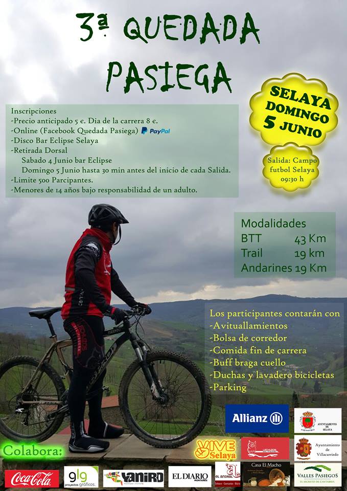 3ª Quedada Pasiega Trail, BTT y Andarines en Selaya