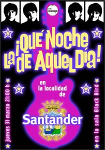 Concierto de Los Escarabajos en el Black Bird de Santander