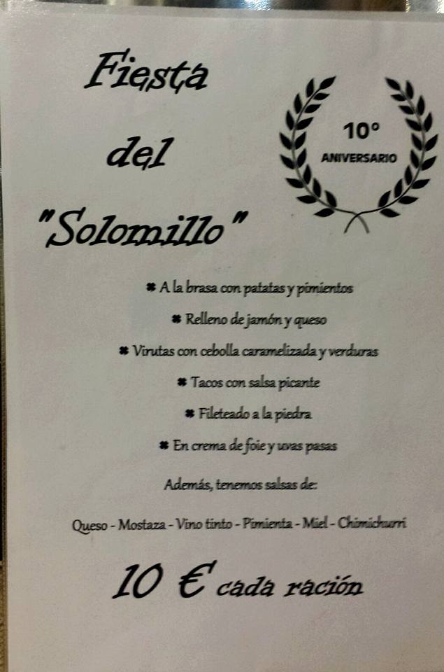 Fiesta del Solomillo en el Trebol de Cueto