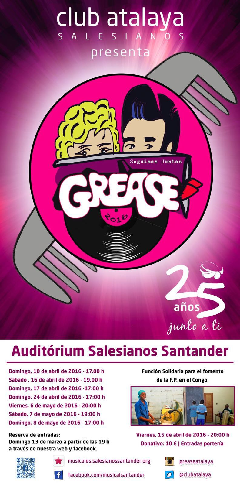Musical Grease 25 aniversario en los Salesianos en Santander