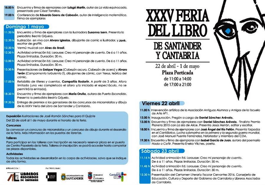 Actividades de la Feria del Libro en Santander