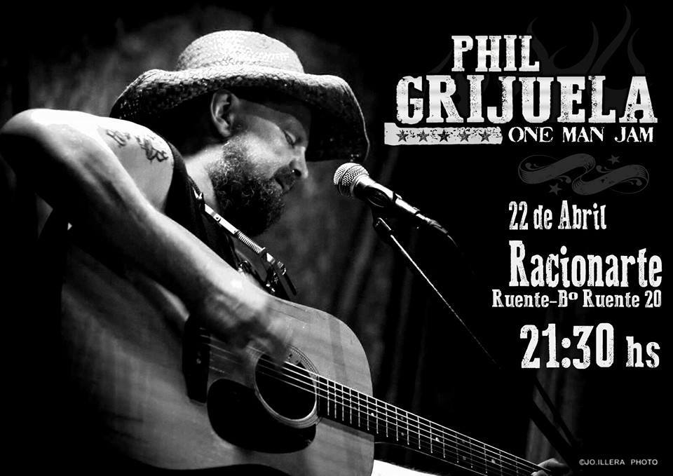 Concierto de Phil Grijuela en  RacionArte de Ruente