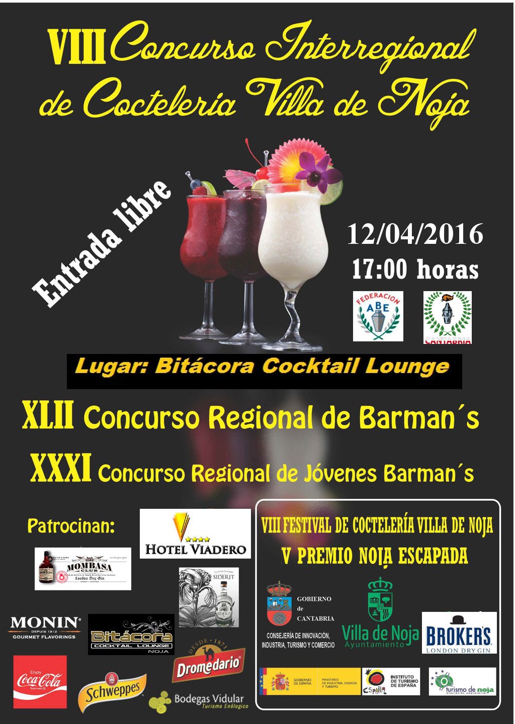 Concurso de cocteleria en Noja