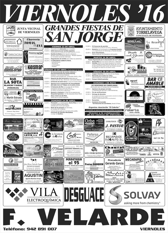 Fiestas de San Jorge en Viernoles 2016