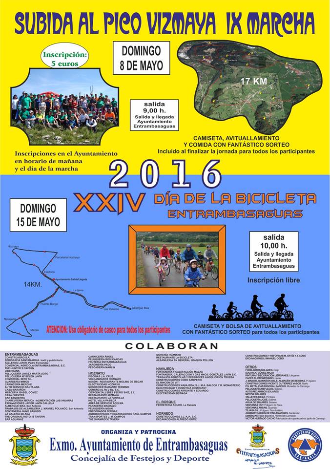 Marcha y dia de la bicicleta en Entrambasaguas